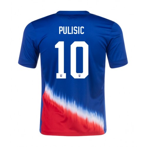 Dres Sjedinjene Države Christian Pulisic #10 Gostujuci Copa America 2024 Kratak Rukav